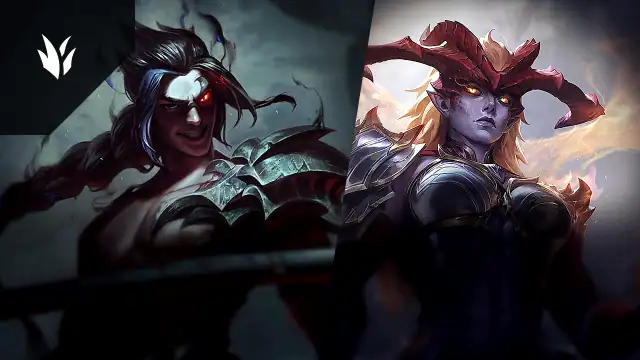 Kayn versus Shyvana