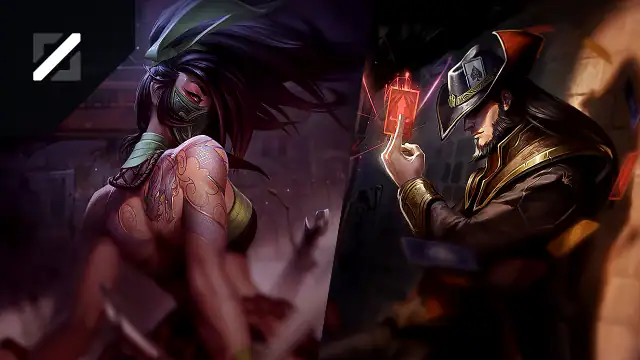 Akali versus Twisted Fate